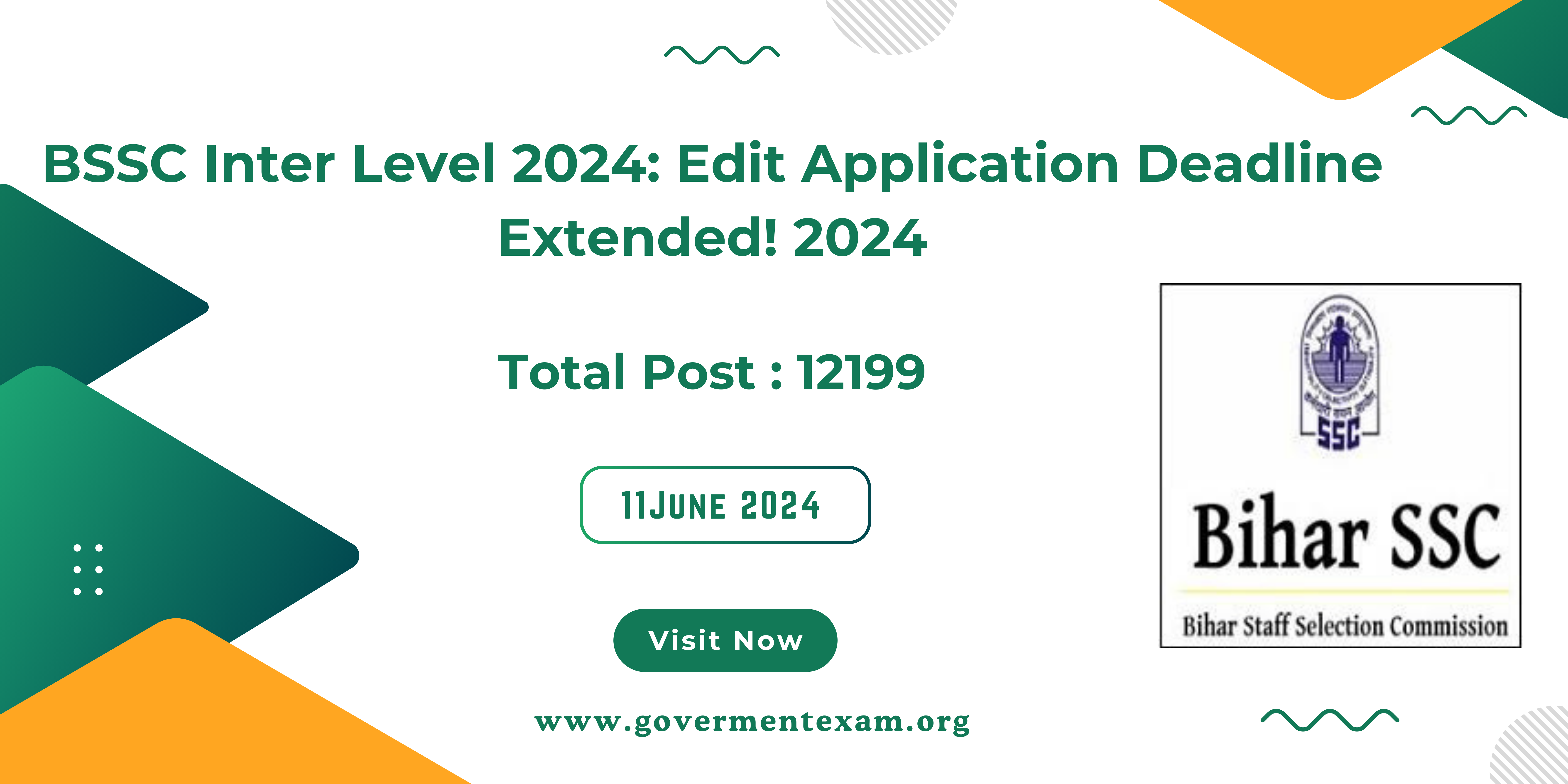 BSSC Inter Level 2024: Edit Application Deadline Extended!